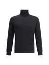 Zegna Cashmere Turtleneck Sweater In Black