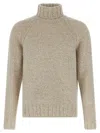 Zegna Cashmere Turtleneck Sweater Sweaters And Cardigans Beige In Neutral