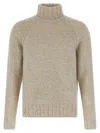 Zegna Cashmere Turtleneck Sweater Sweaters And Cardigans Beige In Neutral