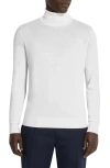 Zegna Wool Cashmere Sweater In  Bianco