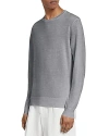 Zegna Cashseta Light Crewneck Sweater In Light Gray
