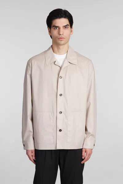 Zegna Cotton Shirt Jacket In Grey