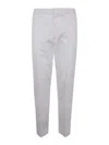 Zegna Cotton Linen Silk Trousers In Blue