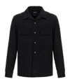 Zegna Pure Cashmere Overshirt In Black