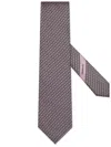 Zegna Cravate En Soie Cento Fili Rose In Pink