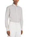 Zegna Light Beige Centoventimila Cotton And Linen Shirt In Light Beige