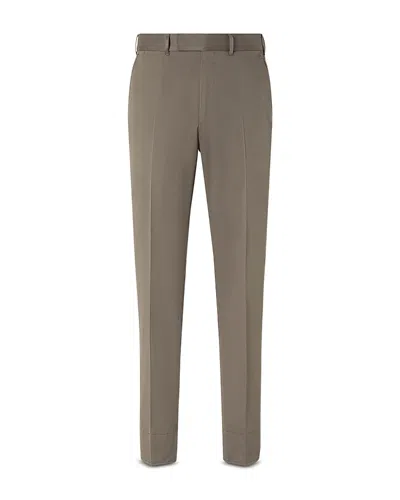 Zegna Centoventimila Cotton & Wool Pants In Brown