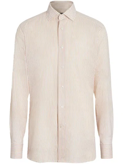 Zegna Centoventimila Shirt In Yellow