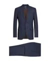 Zegna Centoventimila Single-breasted Wool Suit In Blue