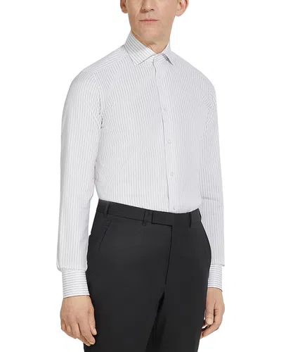 ZEGNA CENTOVENTIMILA STRUCTURED BUTTON FRONT SHIRT