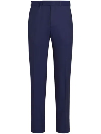 Zegna Centoventimila Trousers In Blue