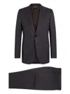 Zegna Centoventimila Wool Suit In Gray