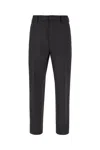 ZEGNA CHARCOAL WOOL PANTS
