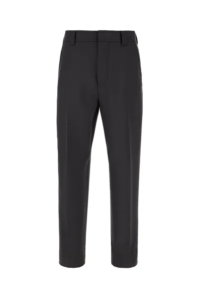 Zegna Pantalon En Laine Trofeo Noir In Black