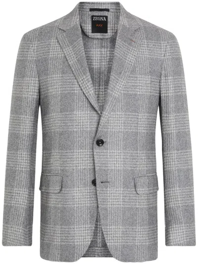 ZEGNA CHECK-PATTERN BLAZER