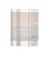 Zegna Beige Checked Oasi Cashmere Scarf In Multi