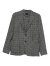 Zegna Checked Two-pocket Blazer In Black