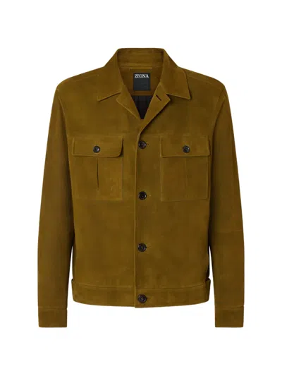 Zegna Chest-pocket Jacket In Metallic