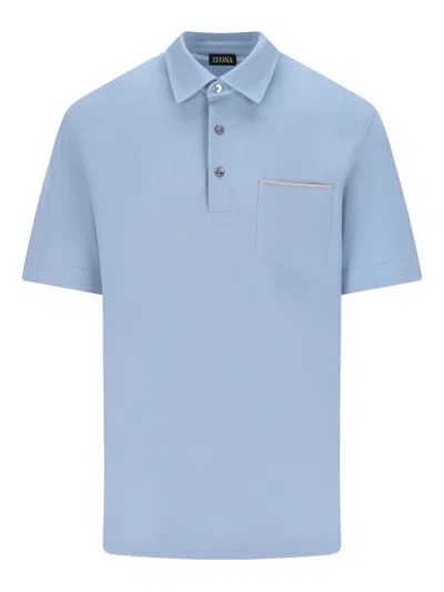 ZEGNA CHEST-POCKET POLO SHIRT