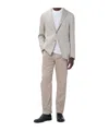 Zegna Chevron-pattern Single-breasted Blazer In Multi