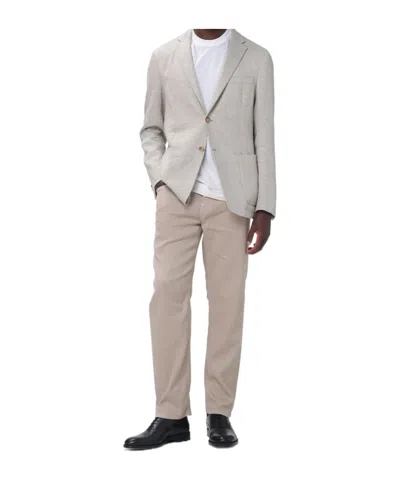 Zegna Chevron-pattern Single-breasted Blazer In Multi