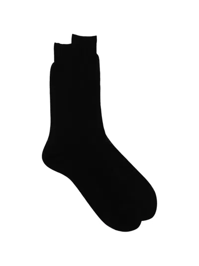 Zegna Chiffon Socks In Black