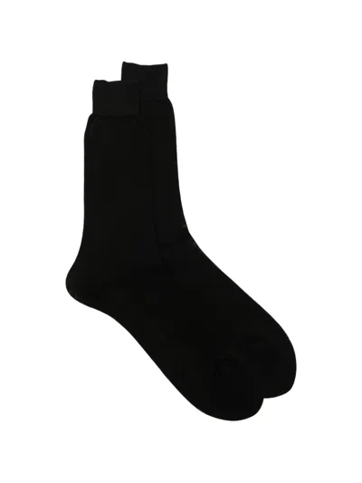 Zegna Chiffon Socks In Black