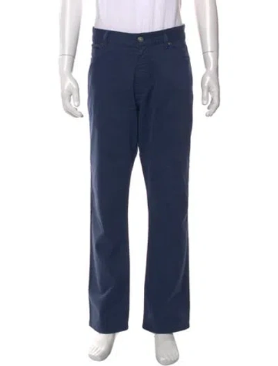 Pre-owned Zegna Chinos In Blue