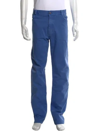 Pre-owned Zegna Chinos In Blue