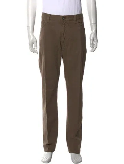 Pre-owned Zegna Chinos In Brown