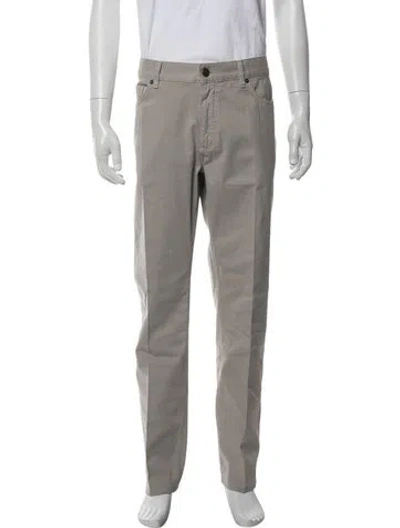 Pre-owned Zegna Chinos In Gray
