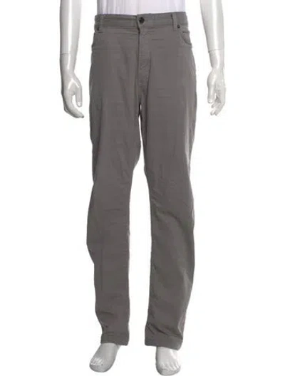 Pre-owned Zegna Chinos In Gray