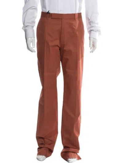 Pre-owned Zegna Chinos W/ Tags In Orange