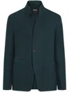 Zegna Man Overcoat & Trench Coat Midnight Blue Size 42 Wool, Mohair Wool, Cotton, Cupro In Blue