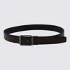Zegna Leather Belts Adjustable Metal Buckle In Black