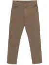 Zegna City Trousers In Brown