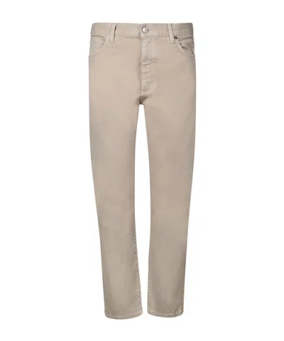 ZEGNA ZEGNA CITY LOGO PATCH TAPERED JEANS