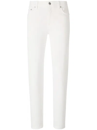 Zegna Jeans With Belt Loops In White