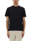 Zegna T-shirt In Cotone Blu Scuro  Uomo In Black