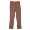 Zegna Classic Long Formal Trousers In Brown