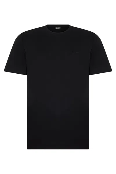 Zegna Classic Short-sleeve Cotton T-shirt In Multi