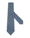 Zegna Light Blue Silk And Cotton Tie In Light Blue