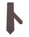 Zegna Classic Silk Tie In Burgundy