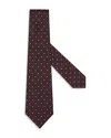 Zegna Classic Silk Tie In Burgundy