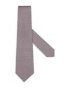 Zegna Cravate En Soie Cento Fili Rose In Pink