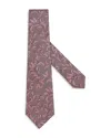 Zegna Classic Silk Tie In Pink