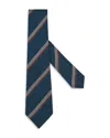 Zegna Classic Silk Tie In Teal Blue