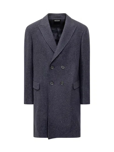 Zegna Coat In Multicolor