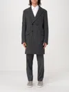 Zegna Long-sleeved Coat In Schwarz