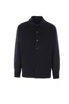 Zegna Alba Overshirt In Oasi Cashmere In Blue